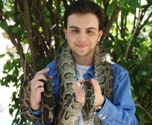 Ethan au centre des reptiles