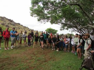Groupe de volontaires île de Pâques